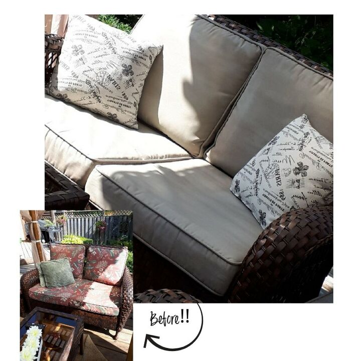 how to paint outdoor cushions