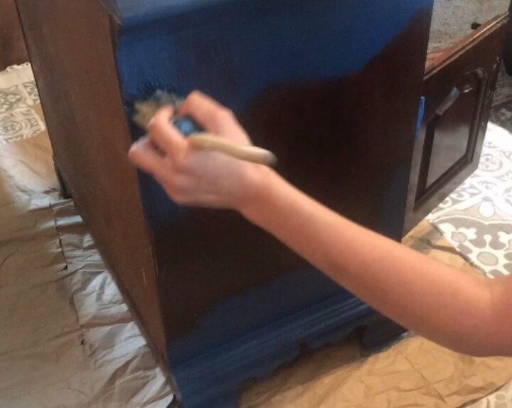 end table chalk paint makeover