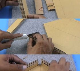 make key holder wall decoration craft using cardboard