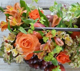 diy fruit and flower table centerpiece