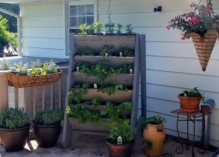 s 17 summer outdoor ideas, Vertical Herb Garden