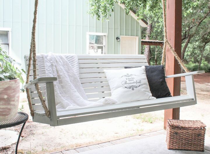 s 17 summer outdoor ideas, Porch Swing Makeover