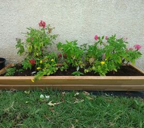 turning a table top into a flower box, The finish product