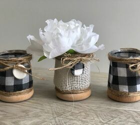farmhouse style rustic candle stand from wood scraps diy