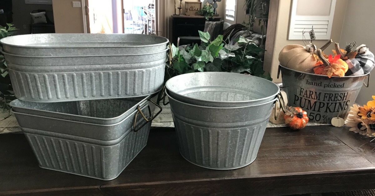 Galvanized Bucket Makeover Hometalk Galvanized Bucket Makeover Hometalk