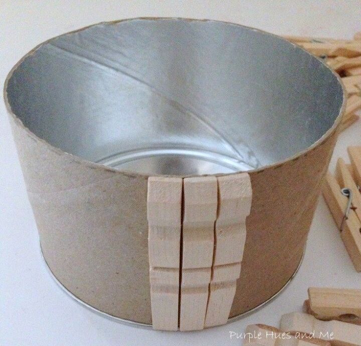 decorative clothespin container