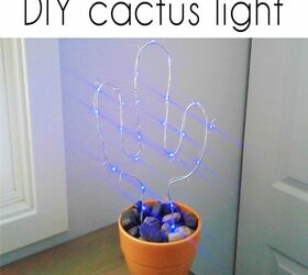 DIY Wire Cactus Light  (or Any Shape You Want!)