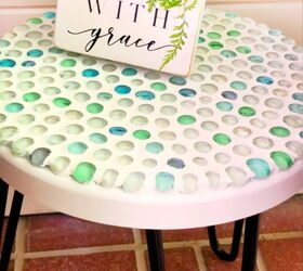 the top 8 ways to upgrade your patio this summer, Easy DIY Dollar Store Glass Bead Table