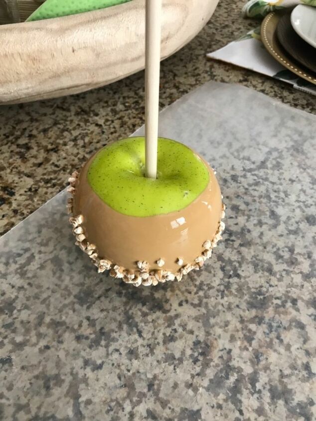 fall artificial caramel apple