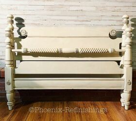 how to distress furniture, picture of distressed bed