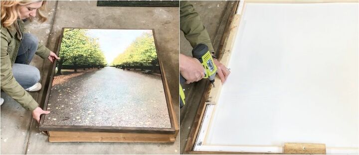 how to make an easy 3 wood canvas frame