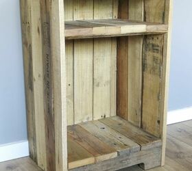 how to make a rustic style pallet wood side table