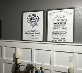 diy large entryway signs woodworking and cricut project