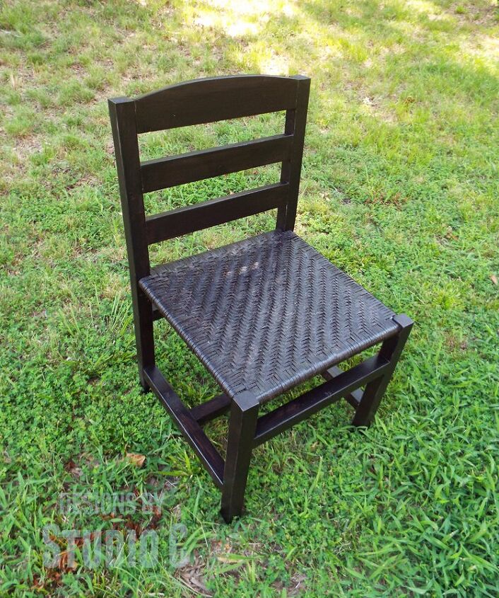 construir una silla con asiento tejido