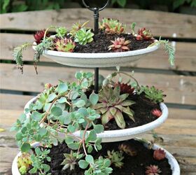 how to make an easy tiered succulent planter