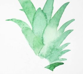 how to paint a pineapple in watercolor