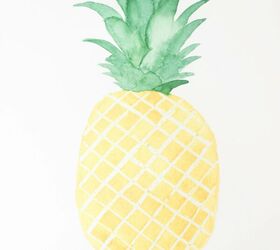 how to paint a pineapple in watercolor
