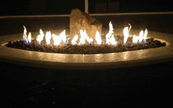 Relaxing Pool Side Fire Feature