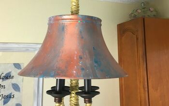 Cambio de imagen de una lámpara de araña de la tienda de segunda mano por 15 dólares
