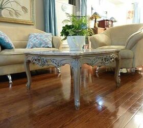 ornate coffee table makeover