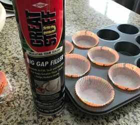 how to make faux fake halloween cupcakes