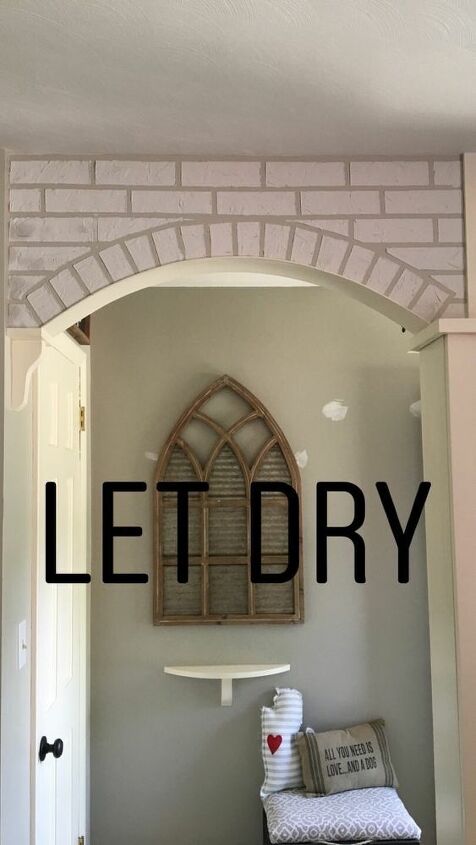 diy faux brick arches