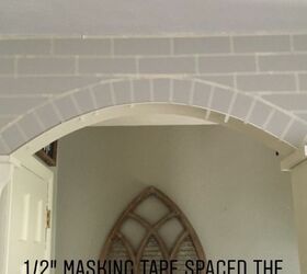 How To Paint A Diy Faux Brick Arches Hometalk