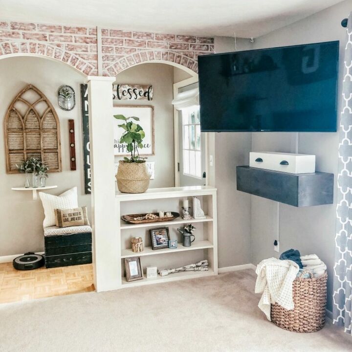 diy faux brick arches