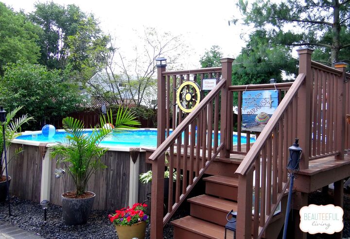 30 buenas ideas para mejorar tu patio trasero, Transform an old pool into a paradise