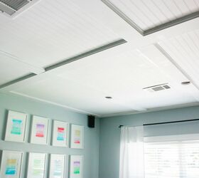 diy faux coffered ceiling