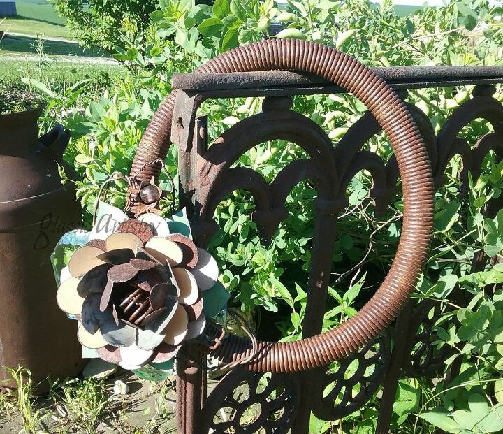 rustic garden wreath diy tutorial