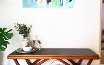 Refinished Mid Century Modern Coffee Table    Upcycle/Makeover