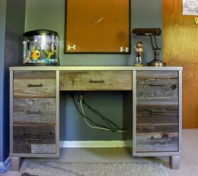 reclaimed wood desk the easy way