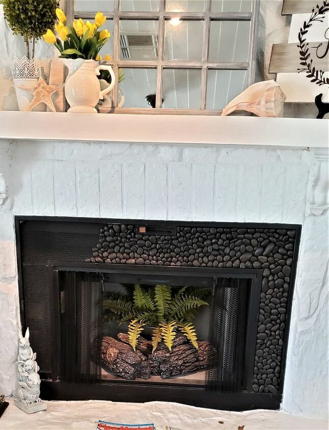 How To Make A Dollar Tree River Rock Fireplace Surround Hometalk - Rock For Fireplace Surround How To Make A Dollar Tree River Rock Fireplace Surround Hometalk - Rock For Fireplace Surround