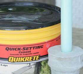 quikrete cement candle holders