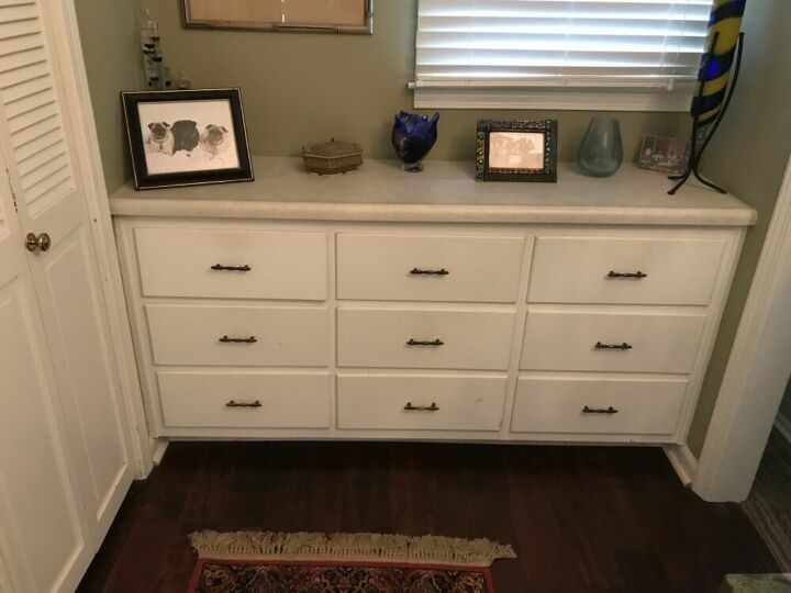 q how do i replace a bathroom cabinet top
