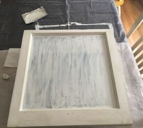 old window turned chalkboard