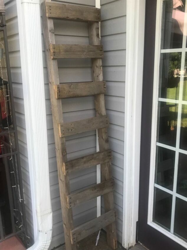 diy wooden ladder planter