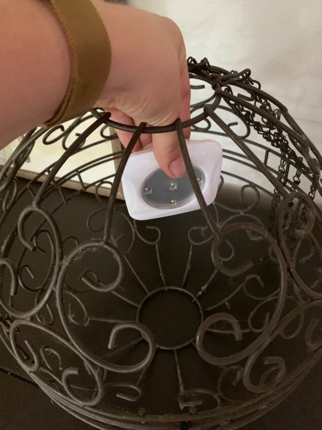 quick and easy diy indoor outdoor light, Insert Light