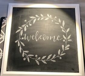 easy chalkboard welcome sign