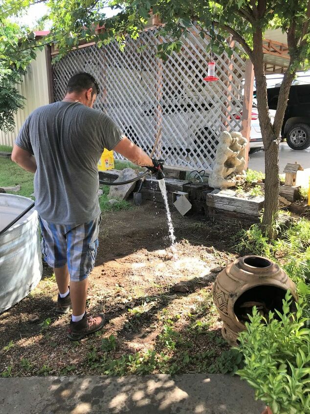 how to install a stock tank pool with a waterfall