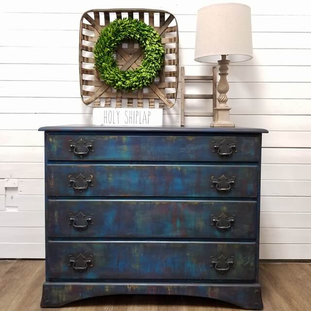 going boho bohemian style paint finish painted chest