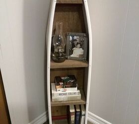 Old Wooden Ironing Board Turned Corner Shelf