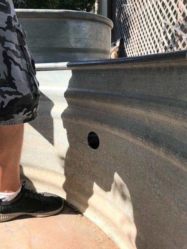 how to install a stock tank pool with a waterfall
