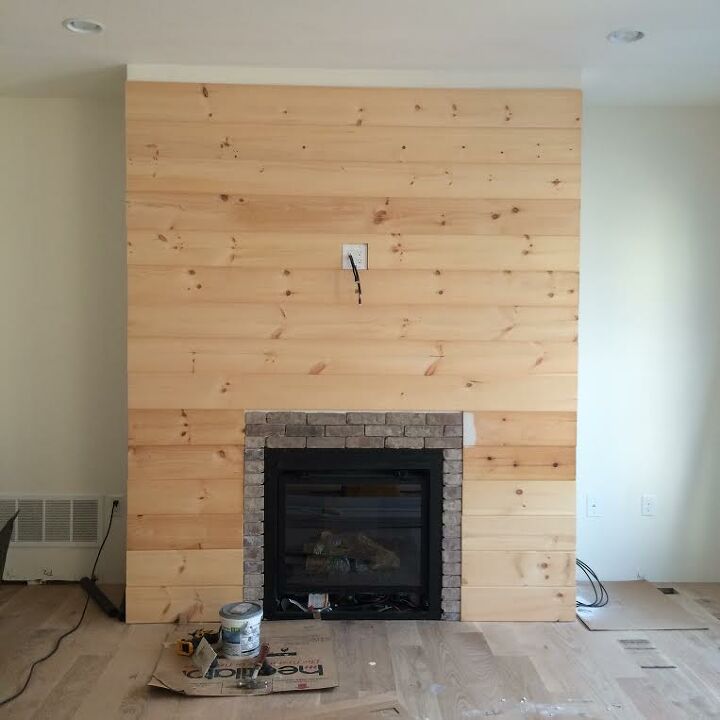 How to Make a DIY Shiplap Fireplace | Hometalk