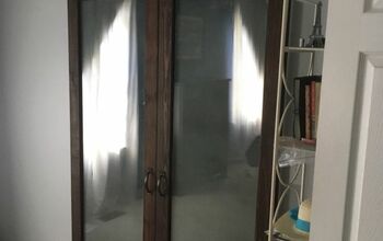 DIY Sliding Barn Doors Using Glass From Old Patio Doors