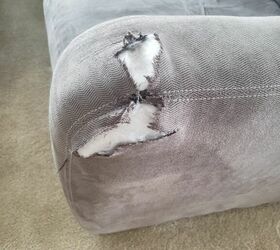 how to repair a hole in microfiber sofa