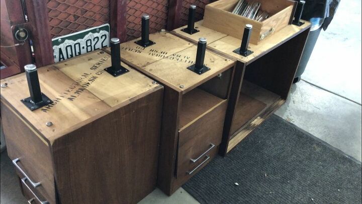 repurposed credenza sideboard