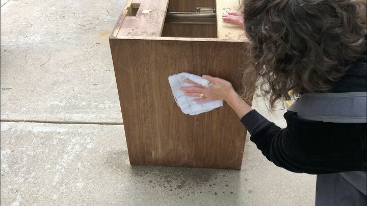 repurposed credenza sideboard