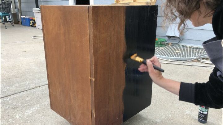 repurposed credenza sideboard
